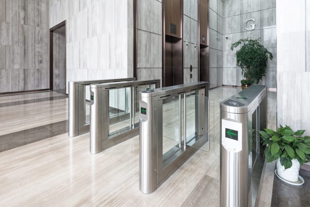 Access control - secure area in corporate building